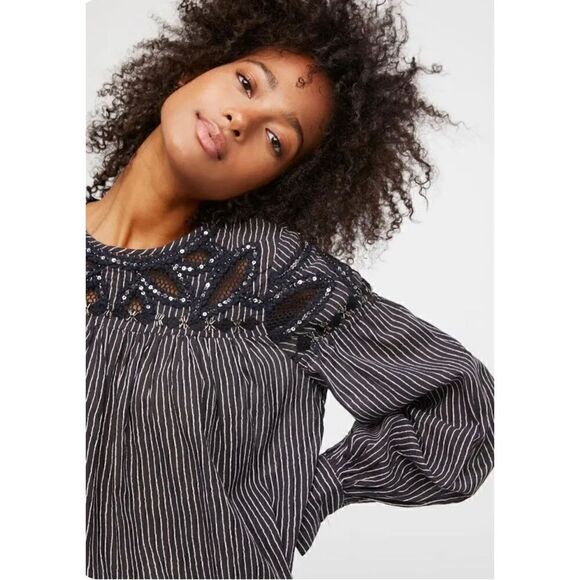 Free People Tops - NWT FREE PEOPLE DREAM AWAY EMBROIDERED TOP, szXS